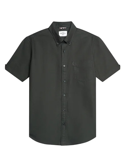 Ben Sherman Short Sleeve Signature Oxford Shirt (Lotus Green)