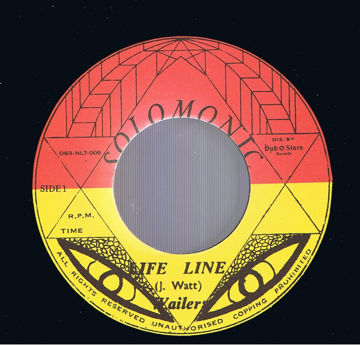 The Wailers - Life Line / Big Youth - Black On Black (7")