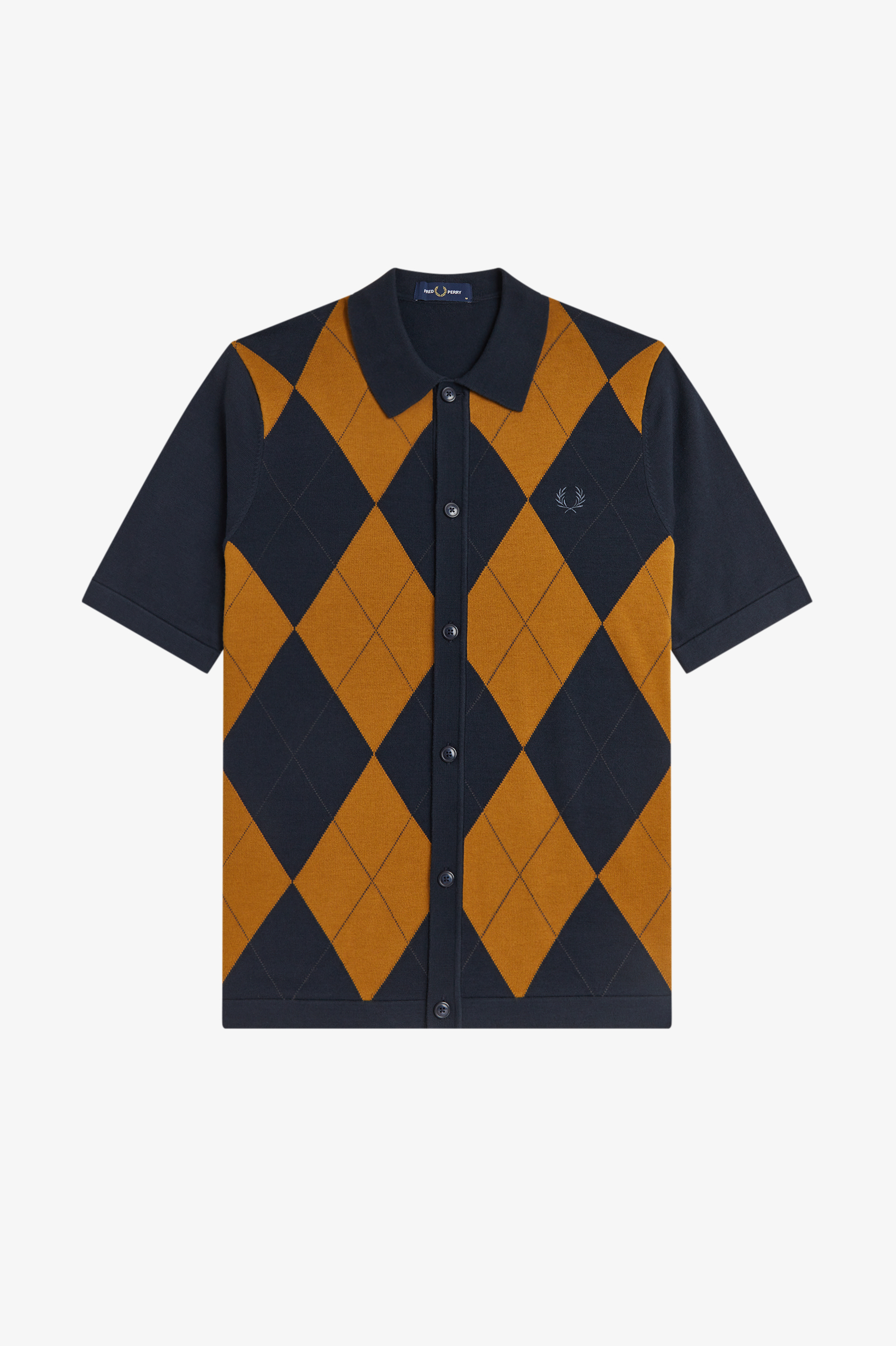 Fred Perry Argyle Button Through Shirt