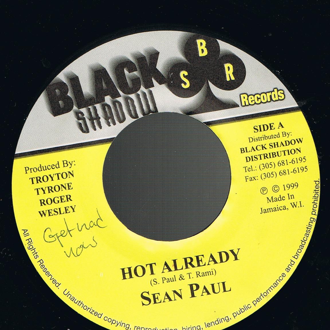 Sean Paul - Hot Already / Version (7")