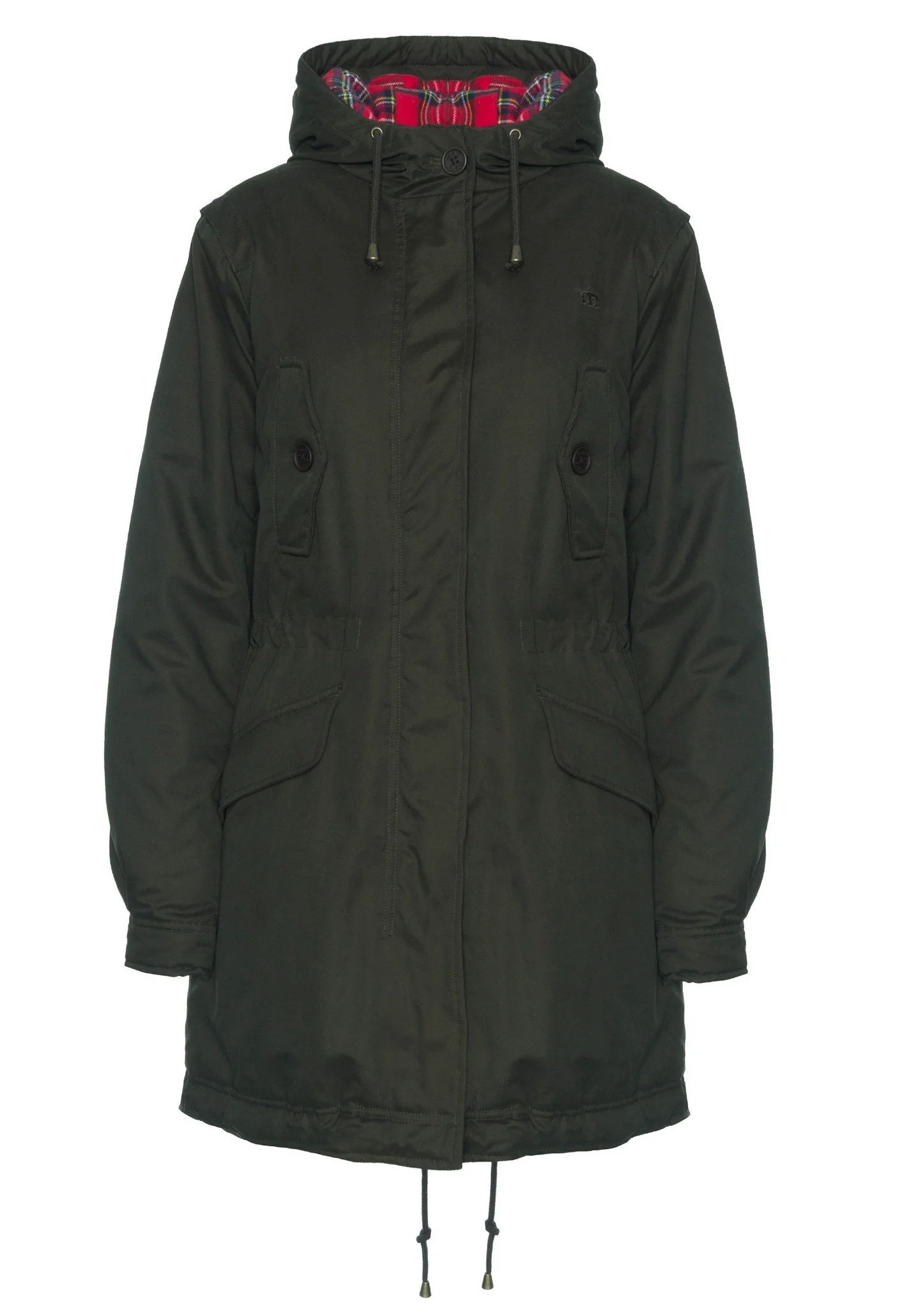 Merc Fishtail Womens Parka Tobella (Dark Khaki)