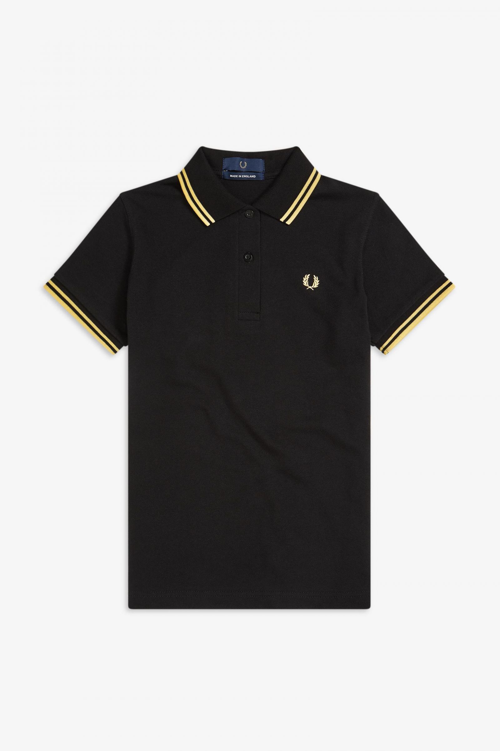 Fred Perry Twin Tipped Damen Polo Shirt Black Champion