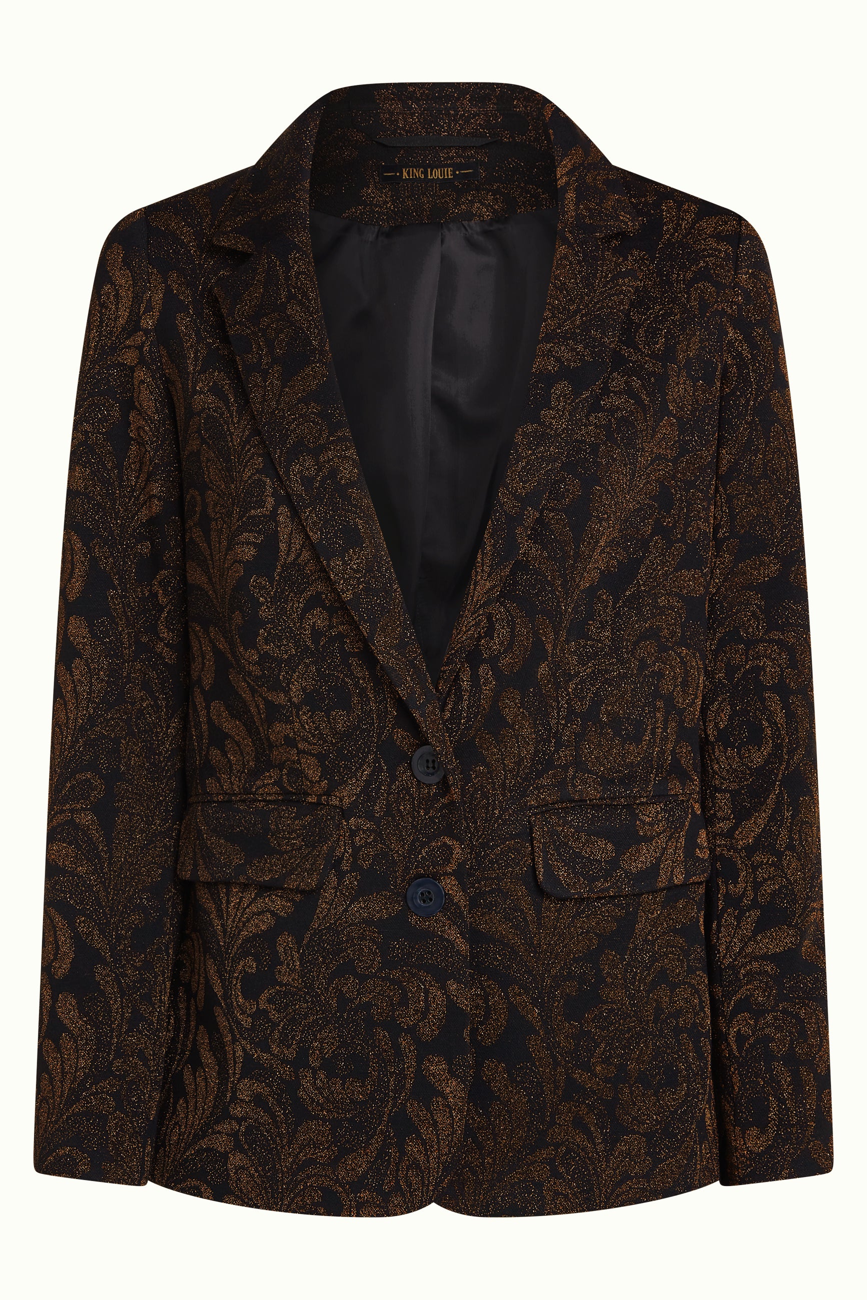 King Louie Daisy Blazer Star Jacquard (Black)