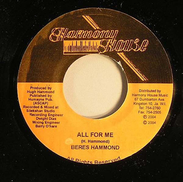 Beres Hammond - All For Me / Version (7")