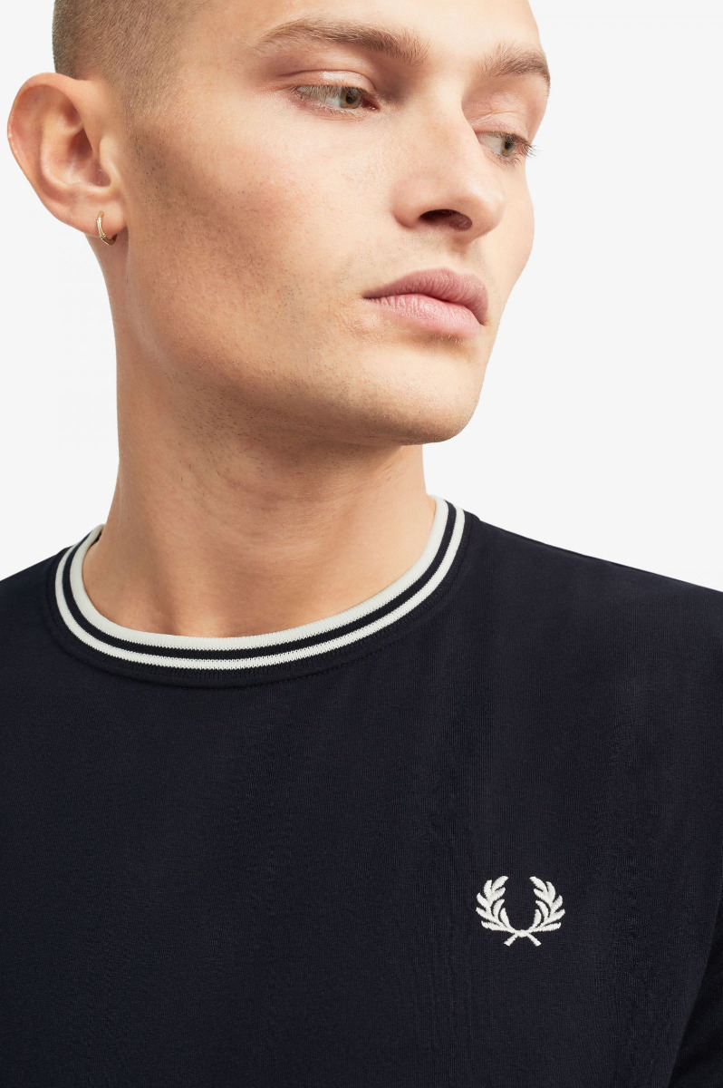 Fred Perry Twin Tipped T-Shirt Navy