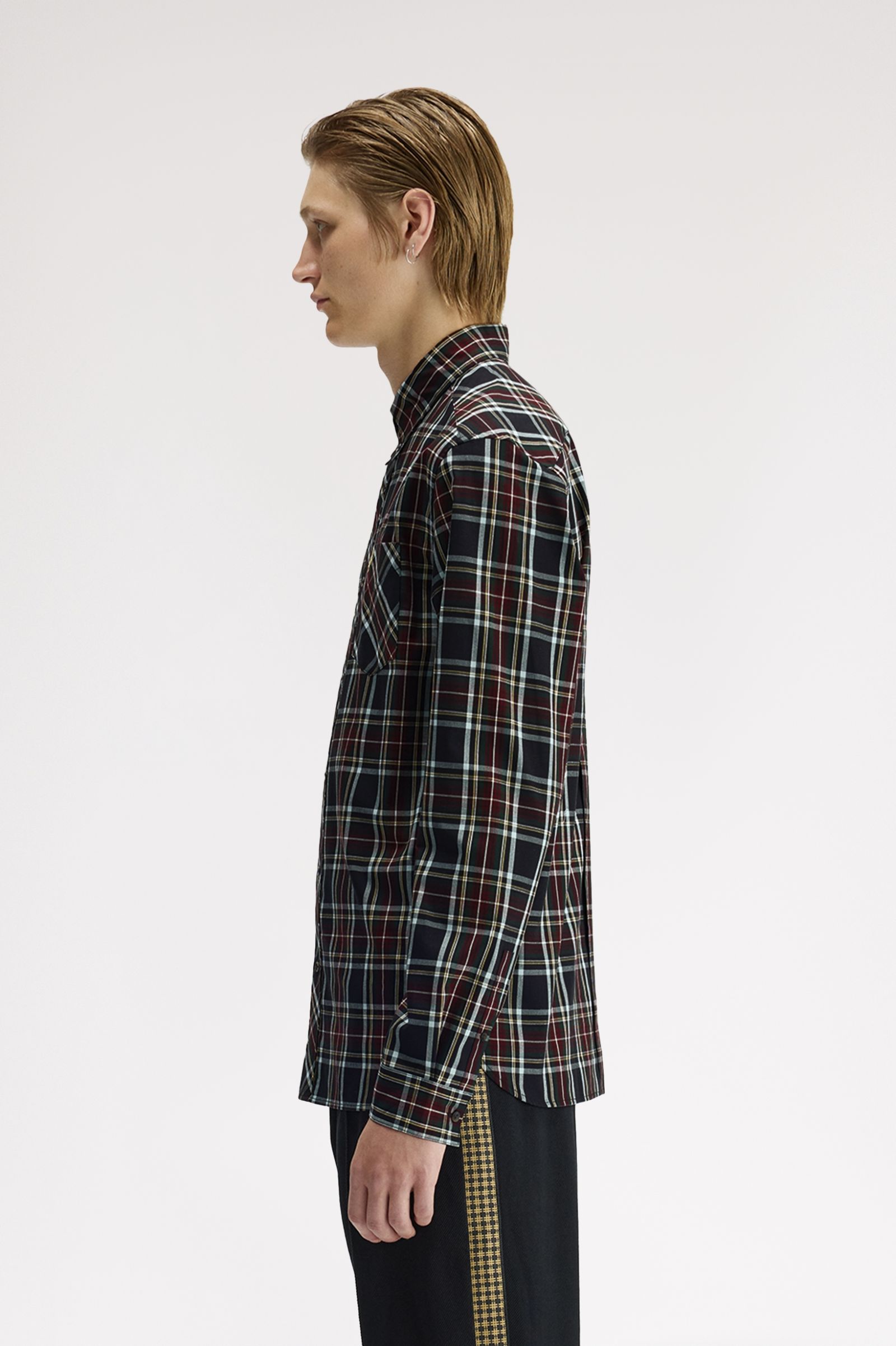 Fred Perry Classic Tartan Shirt (Black)
