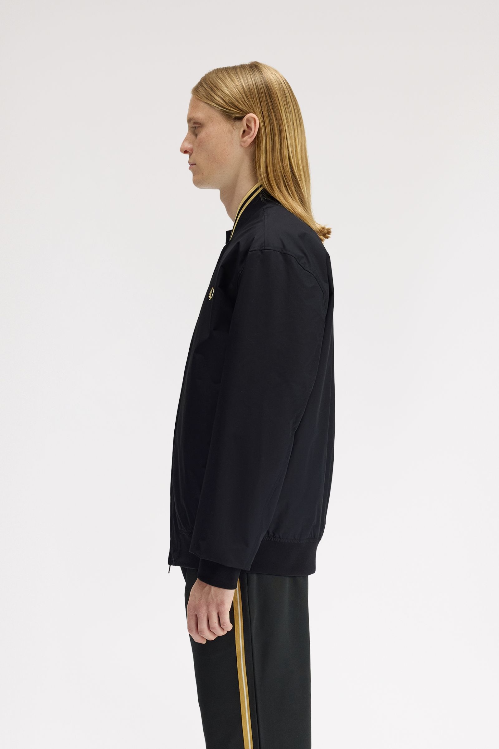 Fred Perry Brentham Bomber Jacket (Black)