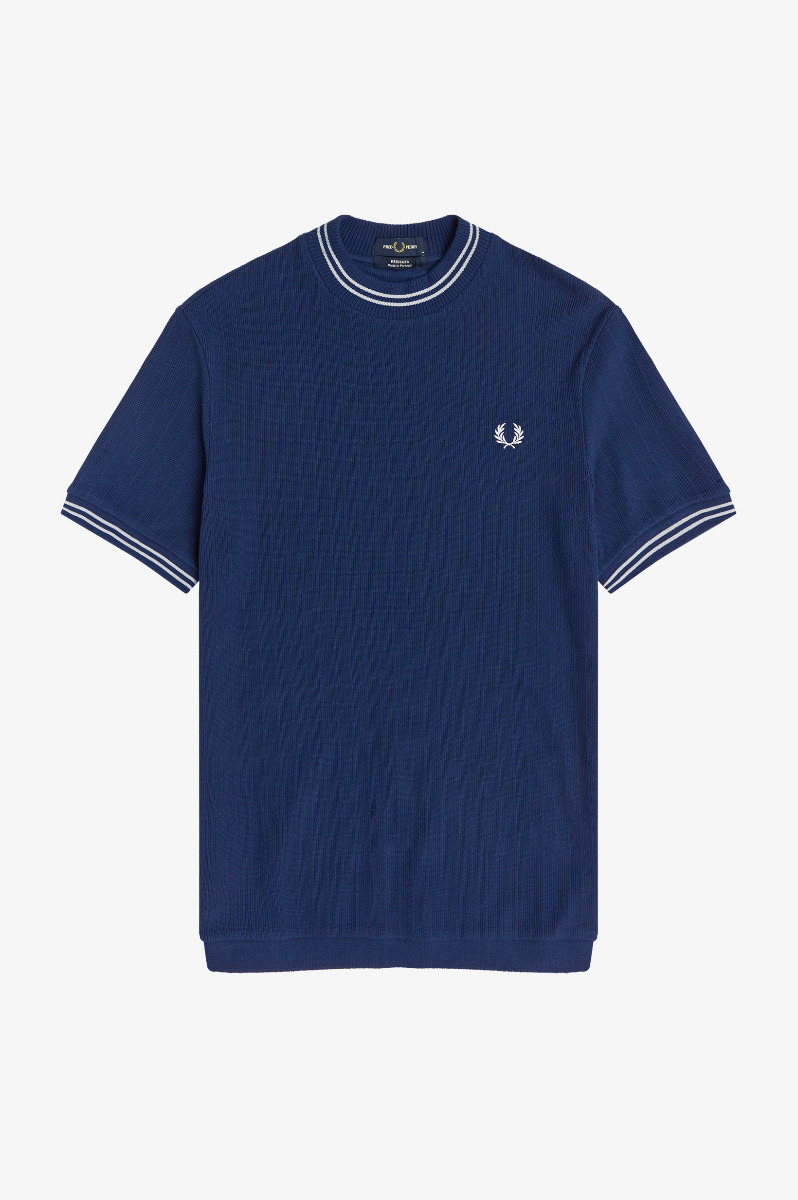 Fred Perry Crew Neck Pique T-Shirt M9802 French Navy-S
