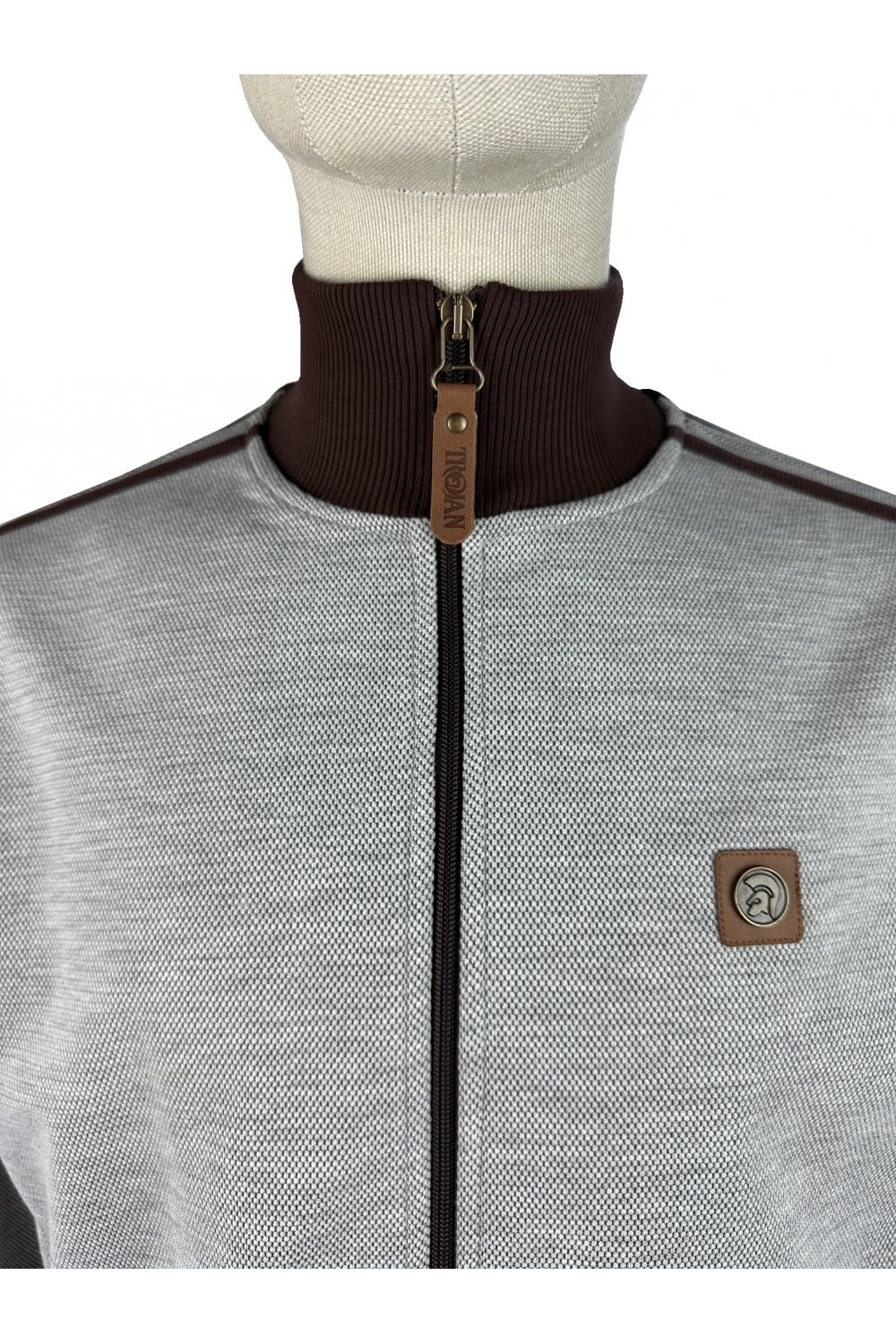 Trojan Heavy Pique Track Top (Chocolate) TR/9099