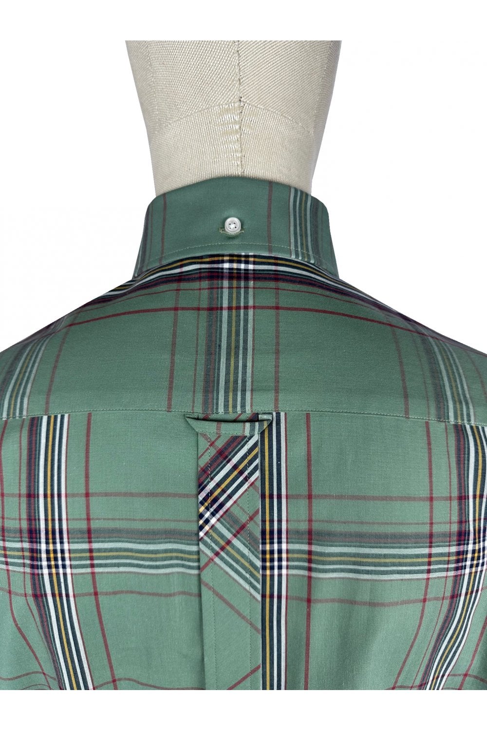Trojan Large Check B/D S/S (Green) TC/1062