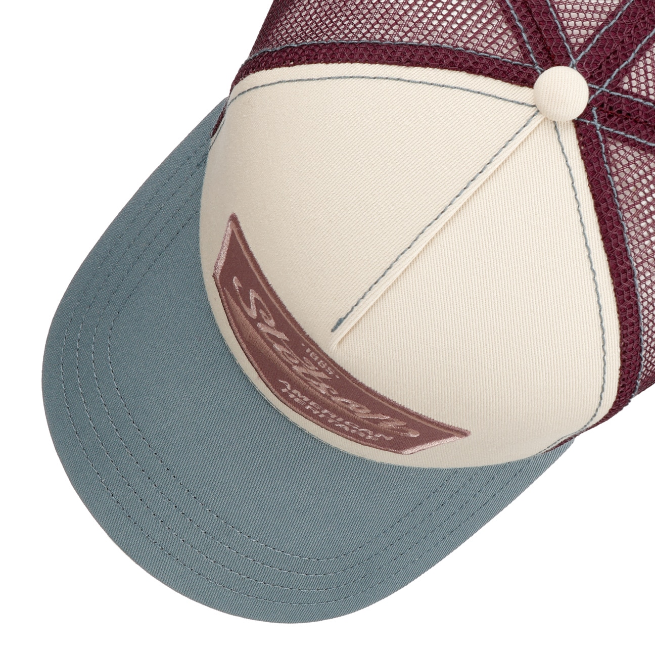 Stetson American Heritage 1865 Trucker Cap (Weiß/Blau)