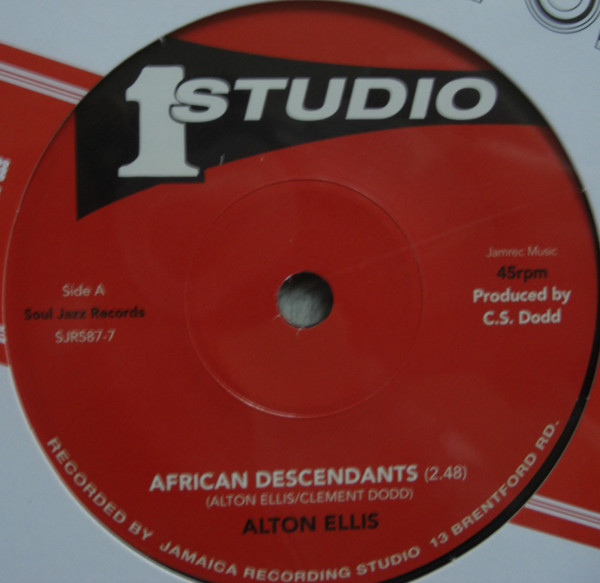 Alton Ellis / Freedom Singers – African Descendants / Black Is Black (7")