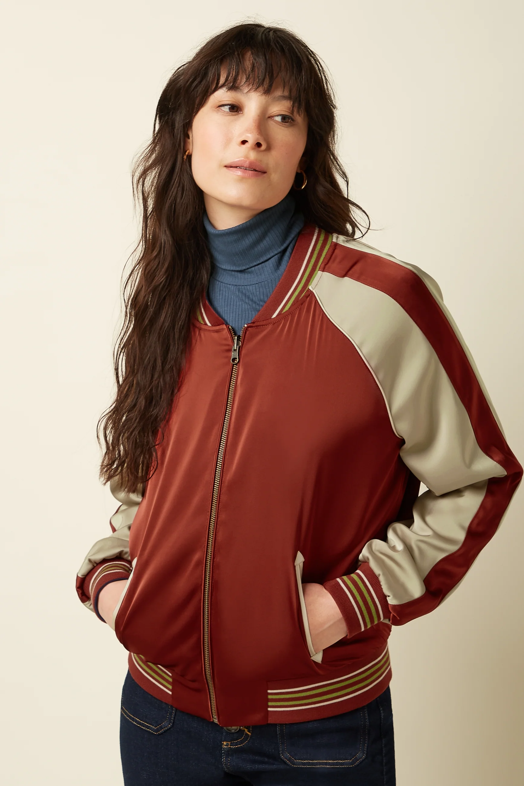 King Louie Bomber Jacket Pavonini (Rio Red)
