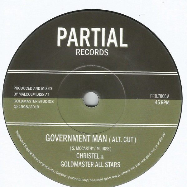 Christel & Goldmaster All Stars - Gouvernment Man(Alt. Cut) / Political Version (7")
