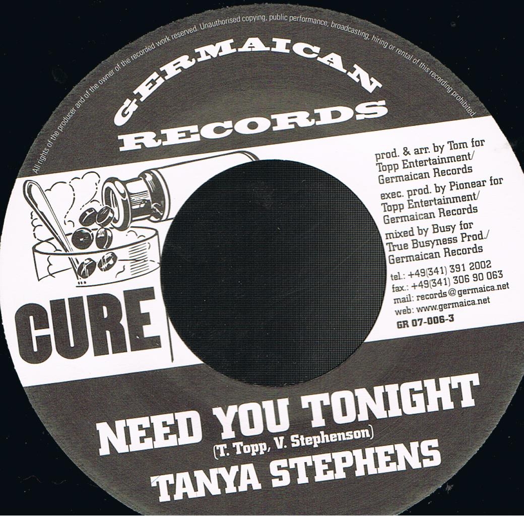 Tanya Stephens - Need You Tonight / Nosliw - Oh My Gal (7")