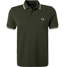 Fred Perry Poloshirt Hunting Green/Snow White L88