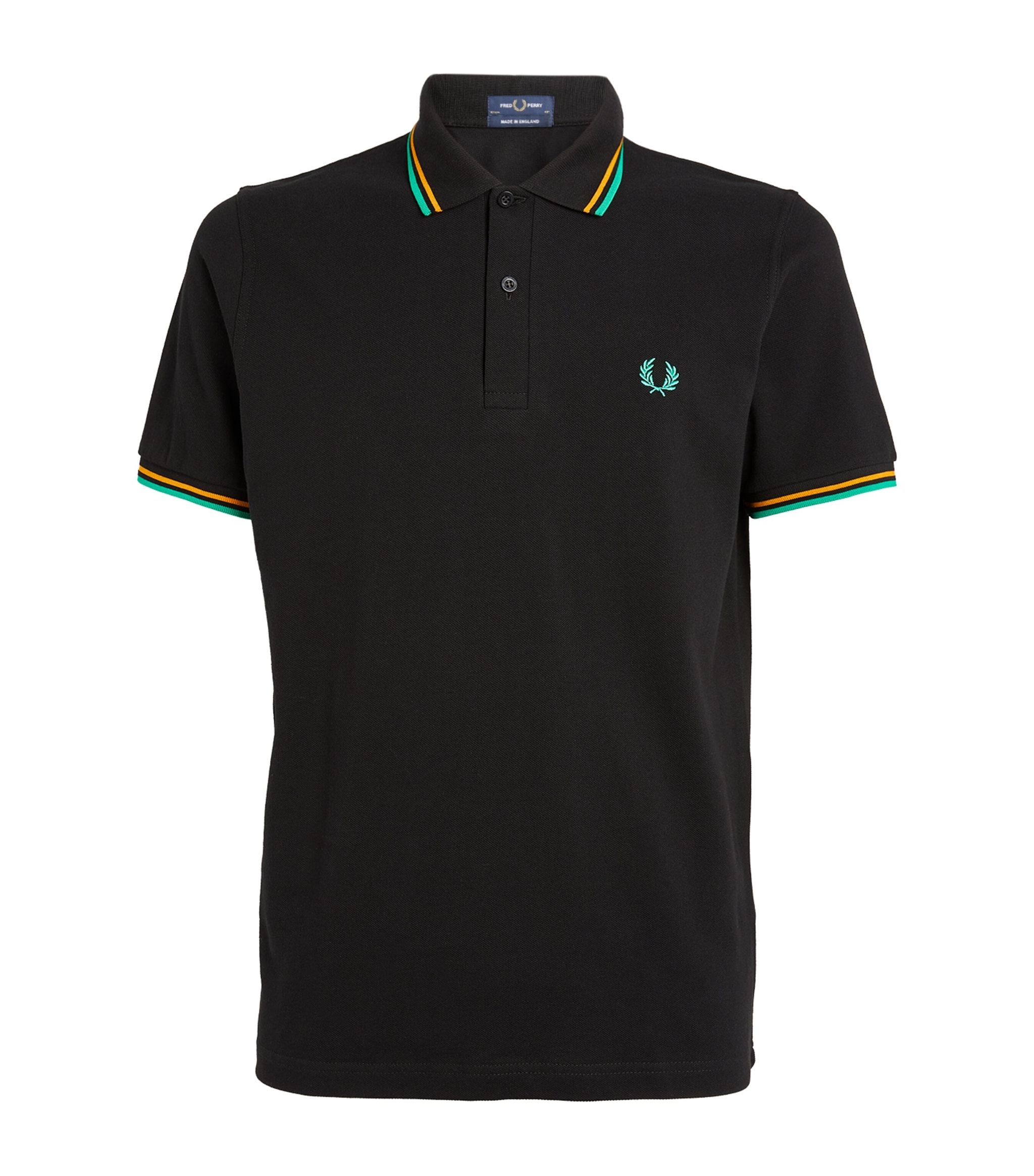 Fred Perry Poloshirt M12 in Black/Not/Forest