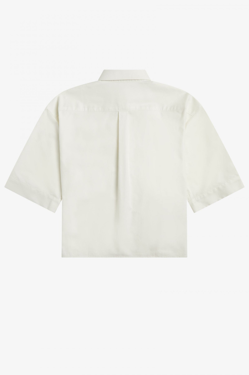 Fred Perry Split Sleeve Shirt G1163 Snow White-14