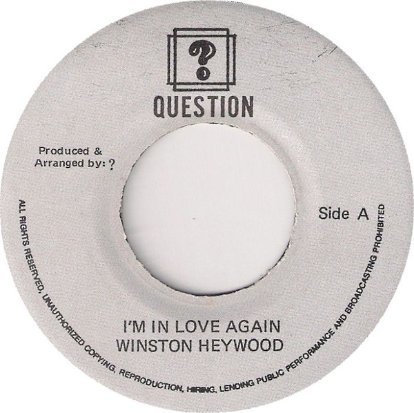 Winston Heywood - I'm In Love Again / Version (7")