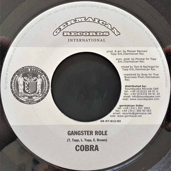 Cobra - Gangster Role / Ill Inspecta & Bobby Buster - All A Di Gal Dem (7")