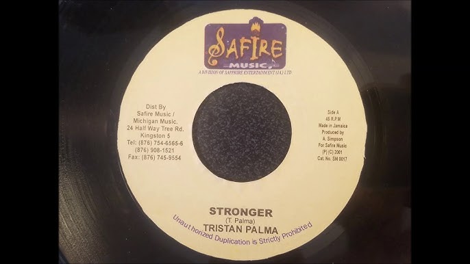 Tristan Palma – Stronger / Version (7")                  