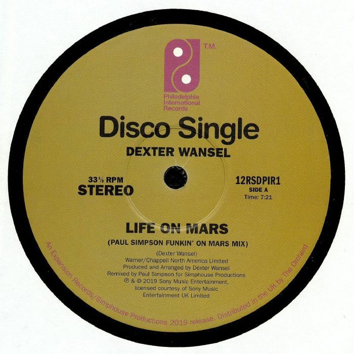 Dexter Wansel – Life On Mars / Theme From The Planets (12")