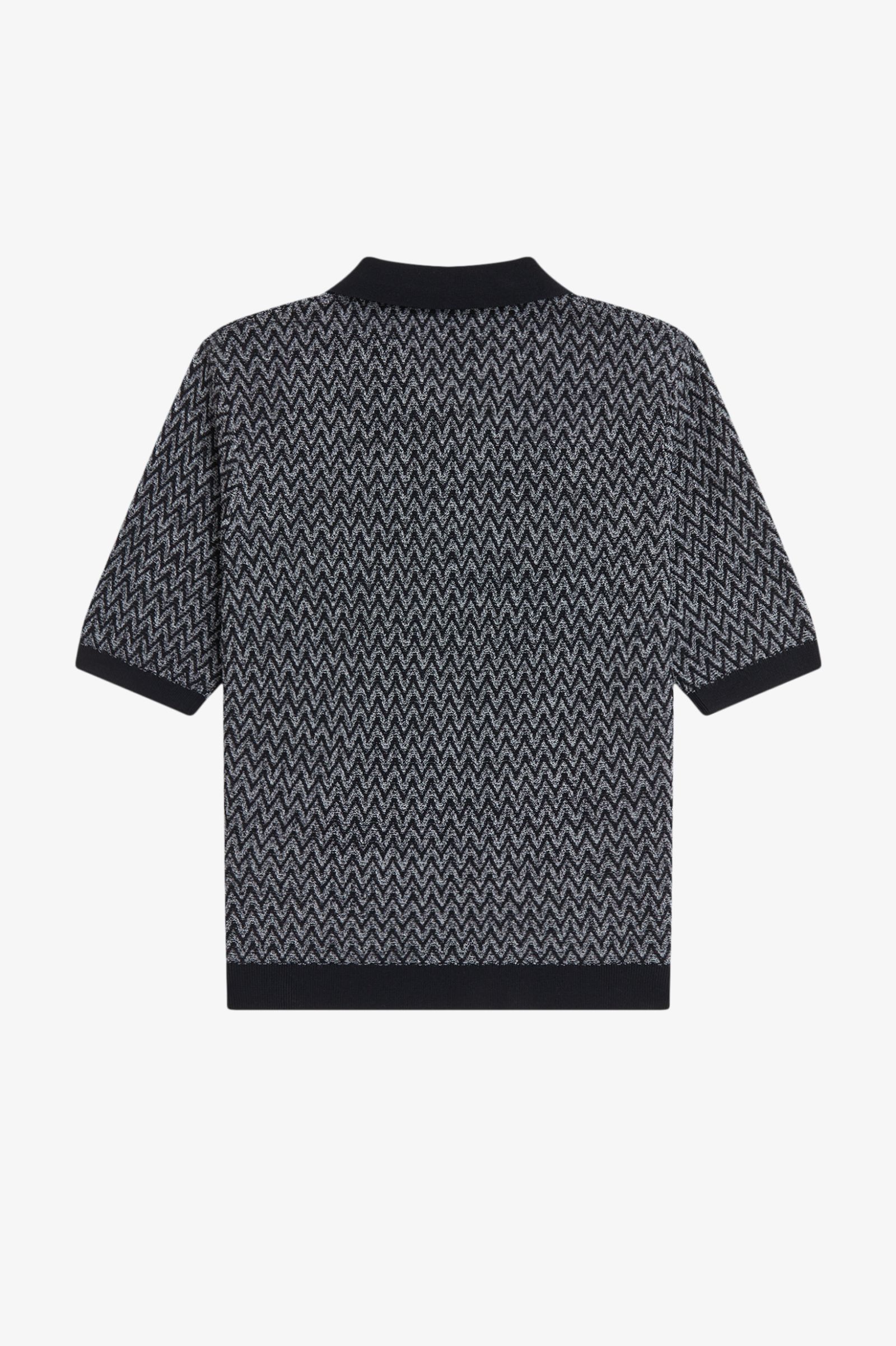 Fred Perry Textured Knitted Shirt (Black)