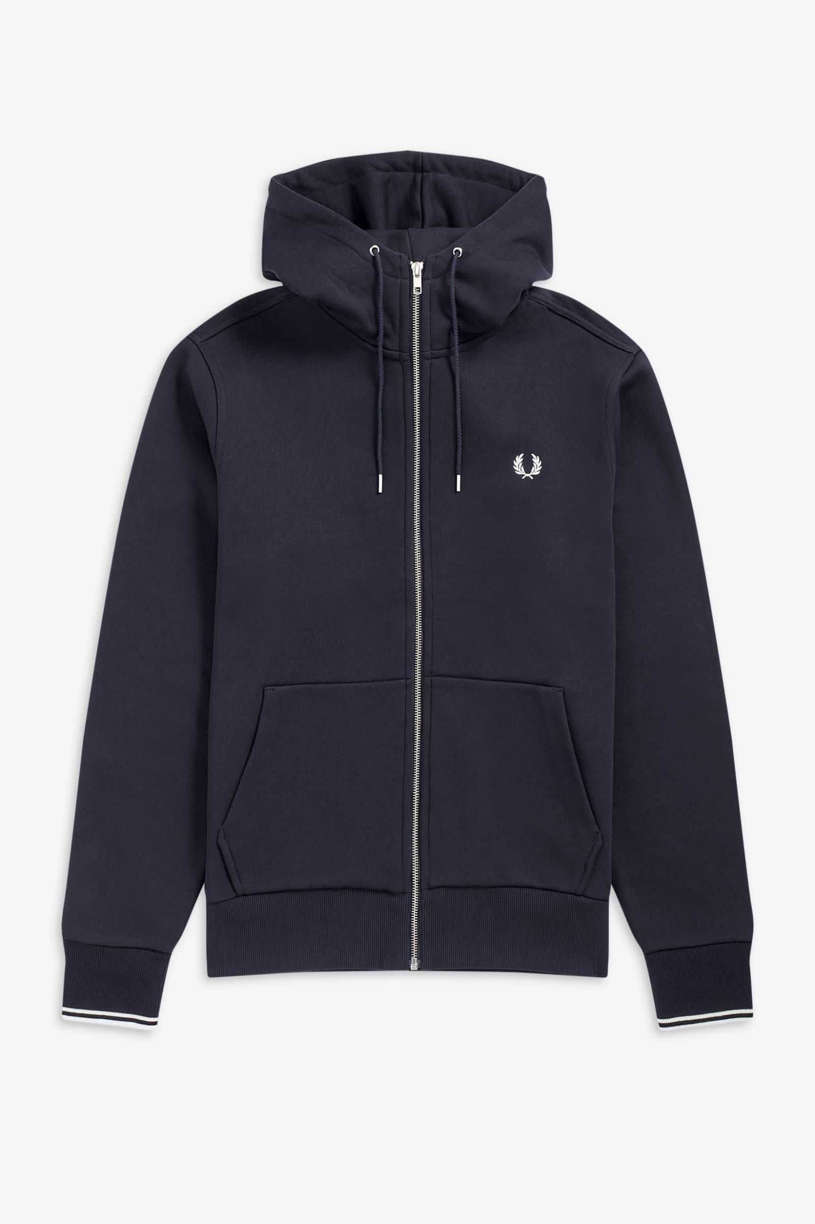Fred Perry Hood Zip Through Sweatshirt