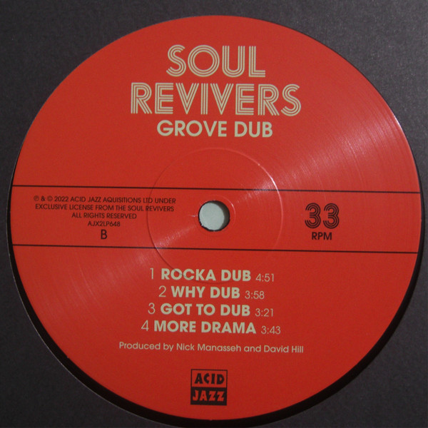 Soul Revivers – Grove Dub (LP)  