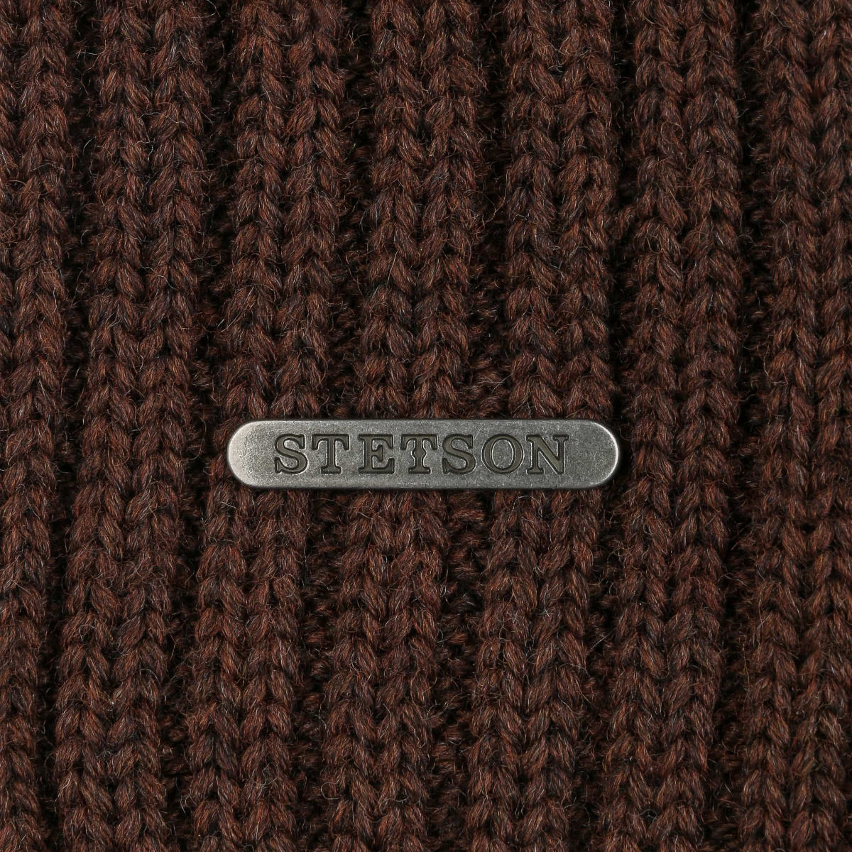 Stetson Northport Wool Beanie Dark Brown