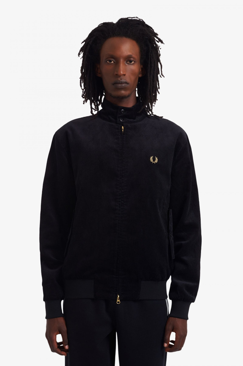 Fred Perry Cord Harrington Black J9553-L