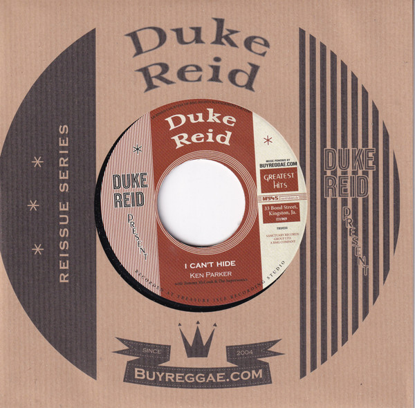 Ken Parker, Dennis Alcapone & Lizzy with Tommy McCook & The Supersonics – I Can't Hide /Ba-Ba-Ri-Ba Skank (7")     
