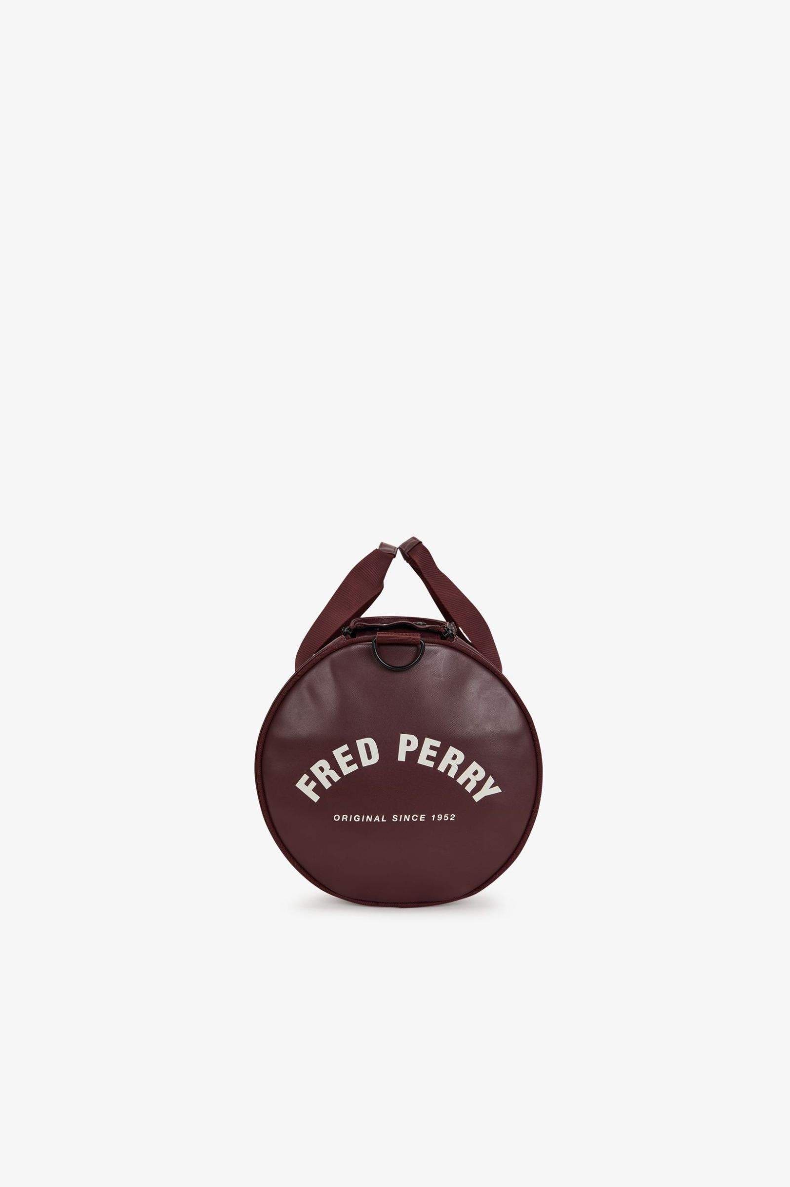 Fred Perry Tonal Classic Barrel Bag (Oxblood)