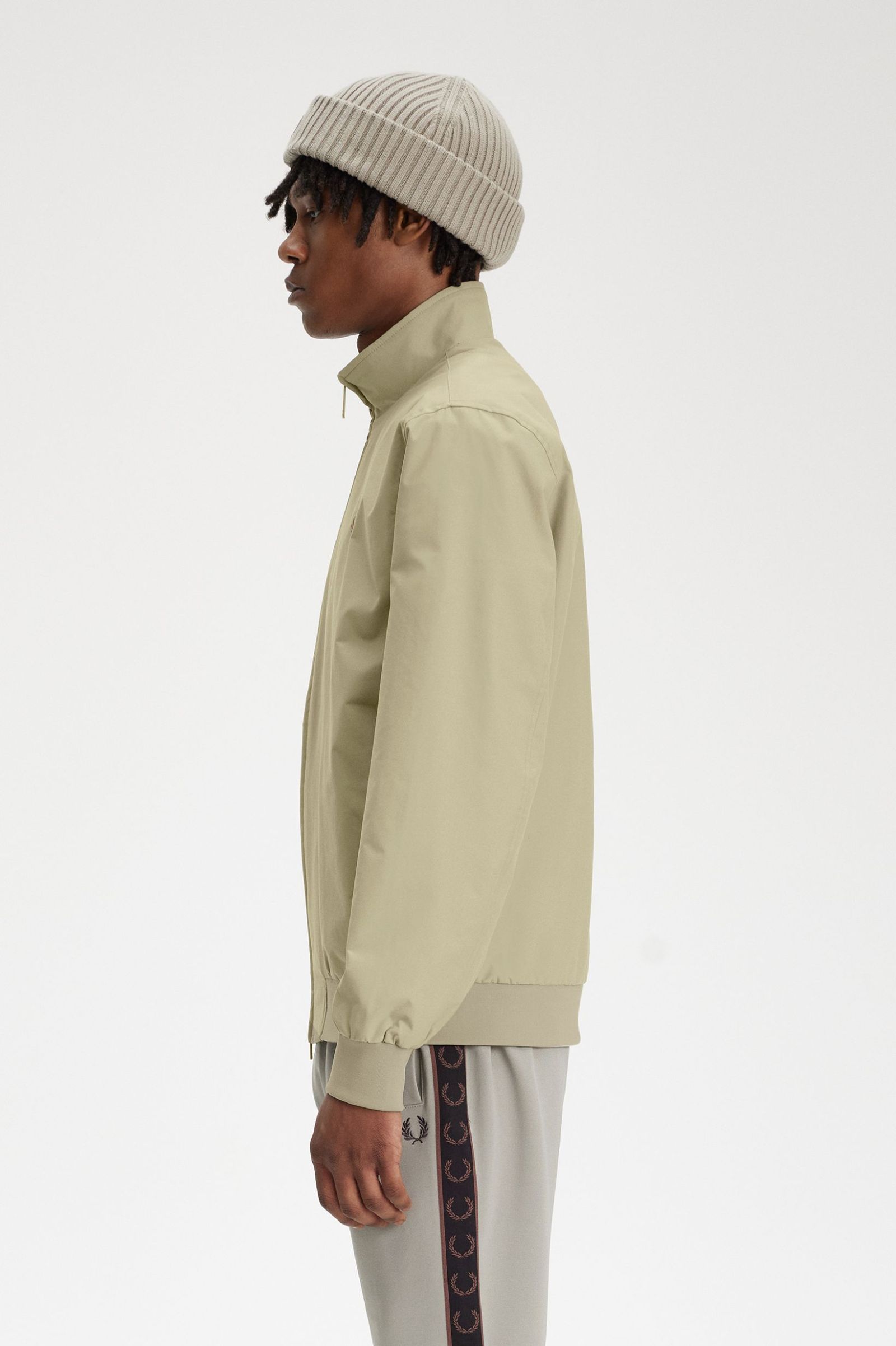 Fred Perry Brentham Jacket in Warm Grey 