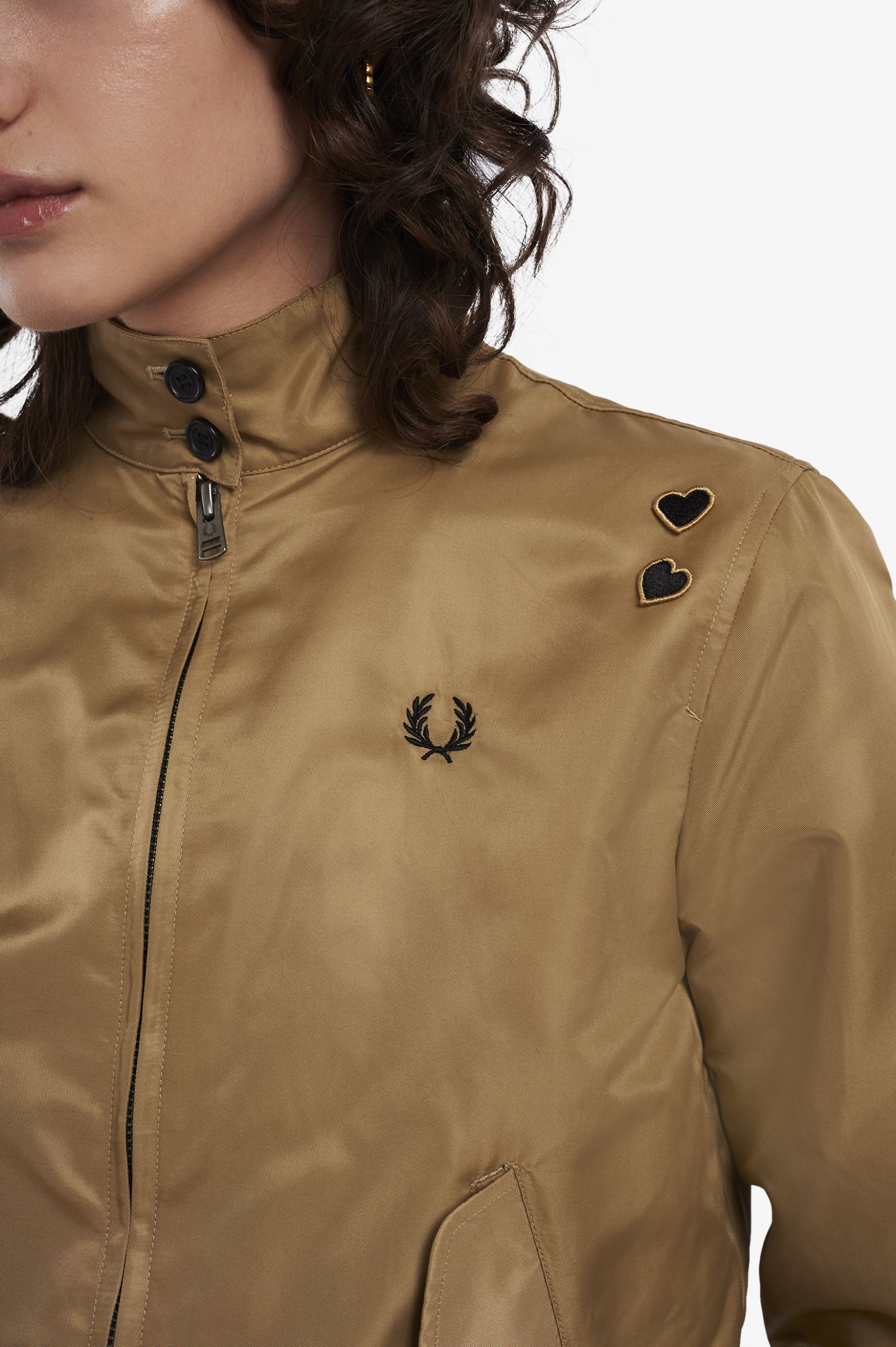 Fred Perry Amy Winehouse Foundation Reißverschlussjacke mit bedrucktem Futter