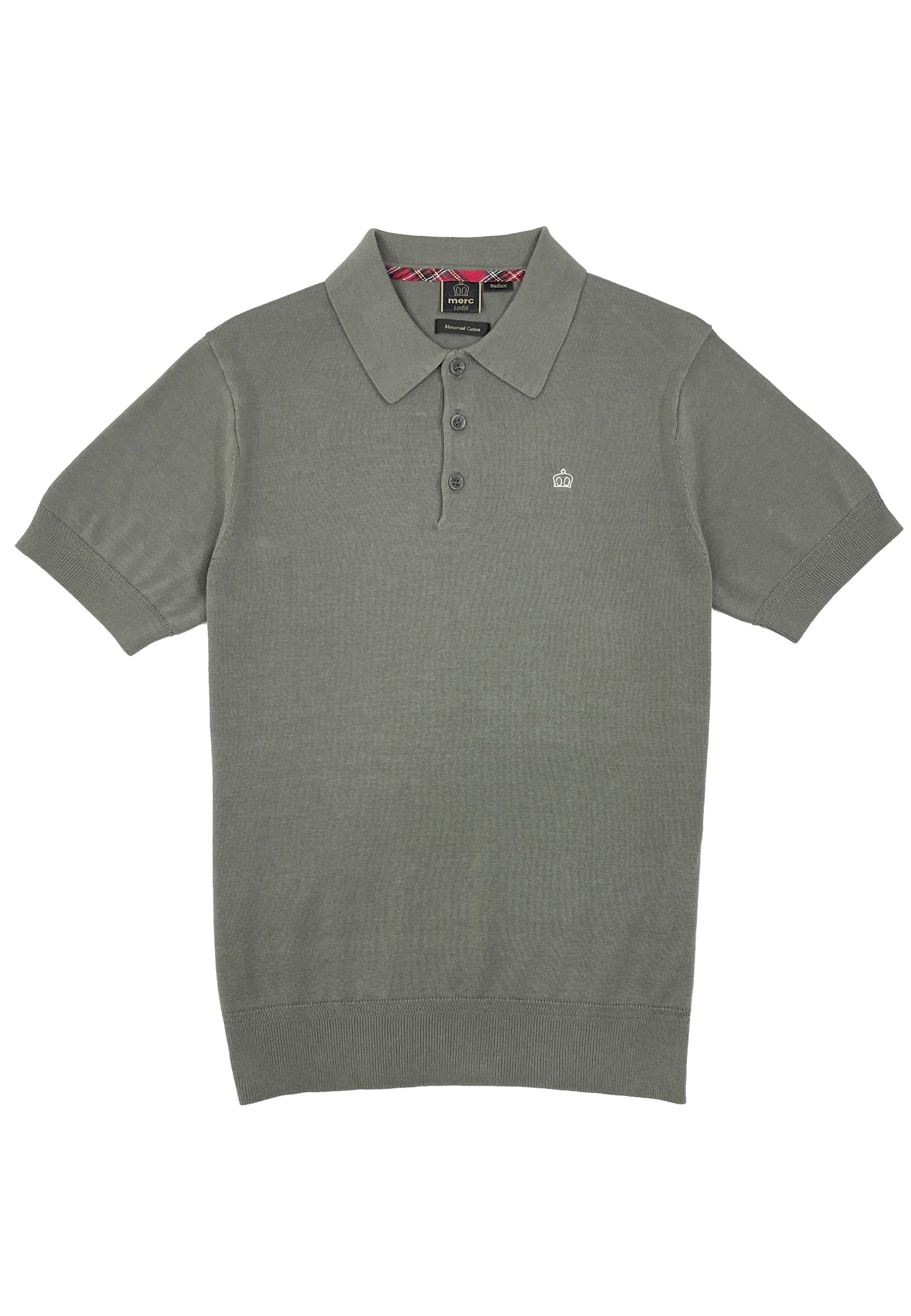 Merc Archie Knit Polo in Sage