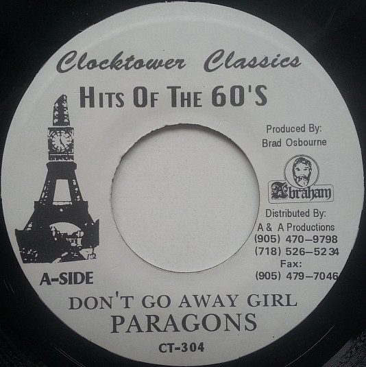 The Paragons - Don't Go Away Girl / Don't Go Dub (7")