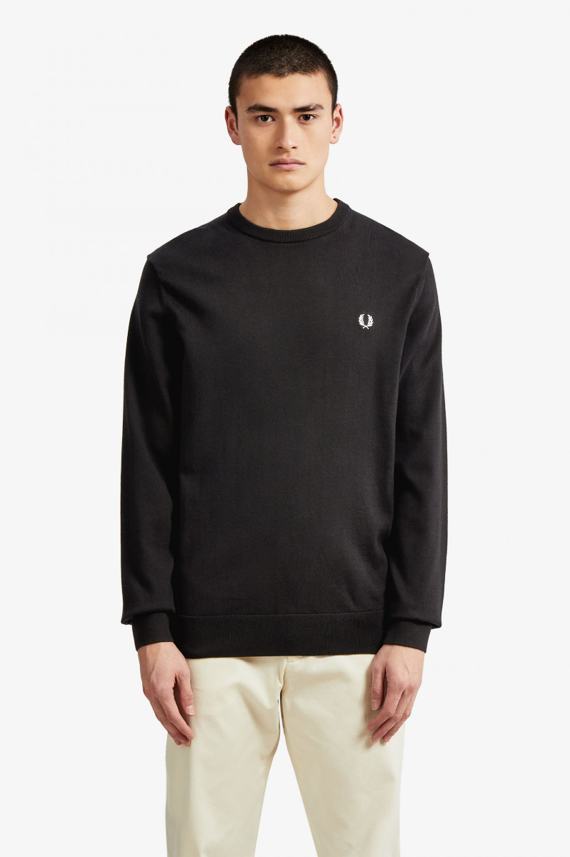 Fred Perry Classic Crew Neck Jumper-L
