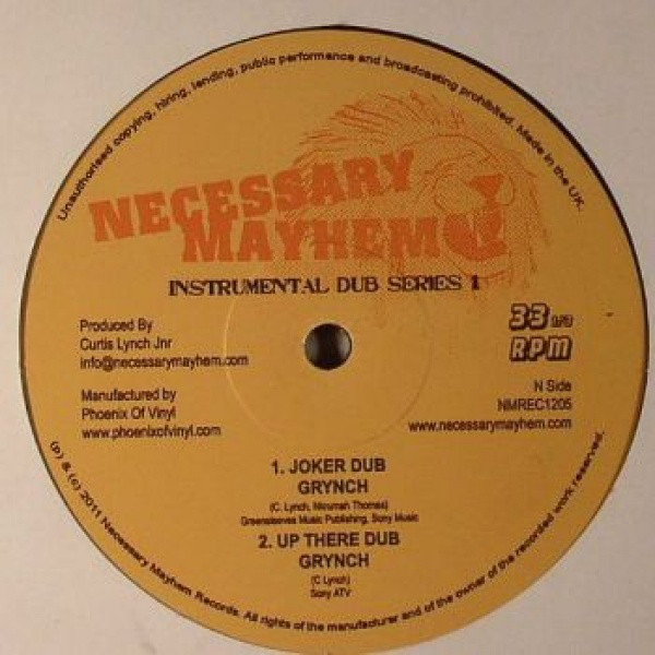 Da Grynch - Instrumental Dub Series 1 (12")