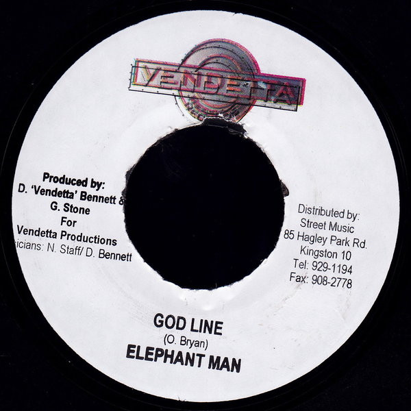 Elephant Man – God Line (7")    