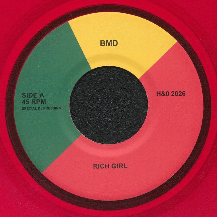 BLACK MARKET DUB “Hall & Oates & Dub!”  - Rich girl / Maneater ( Red Vinyl Edition ) (7")