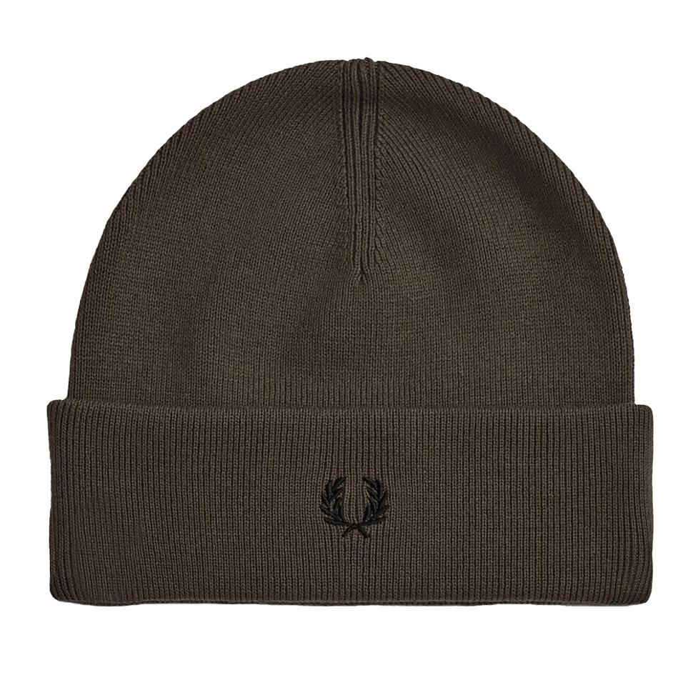 Fred Perry Classic Beanie in Burnt Tobacco