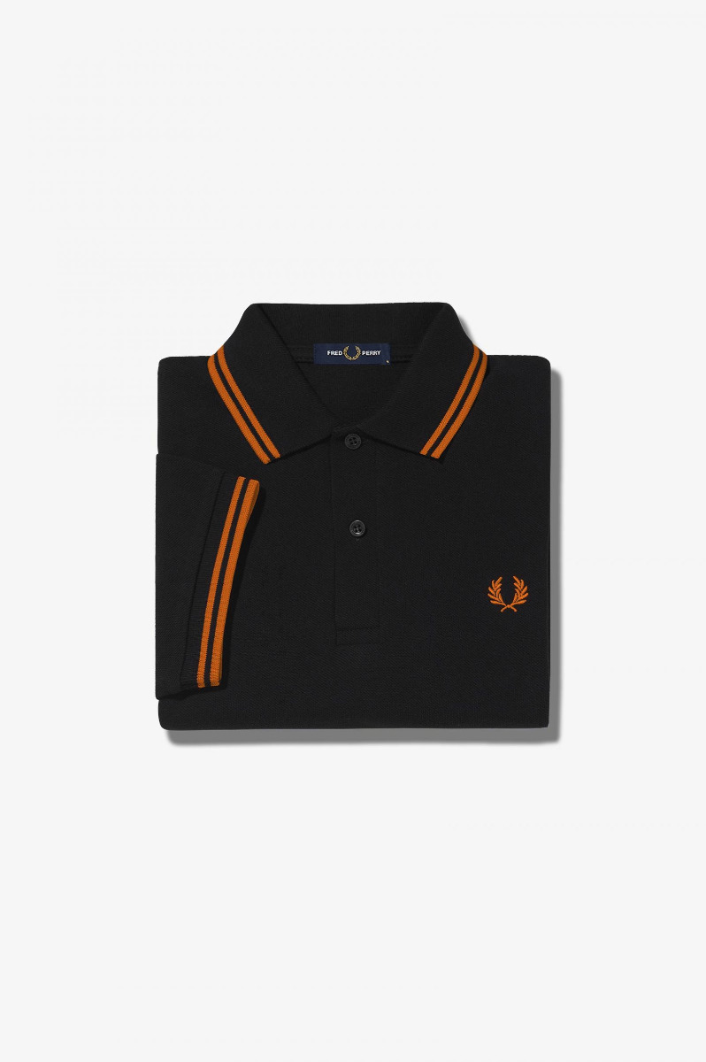 Fred Perry Poloshirt Black/Rust M64