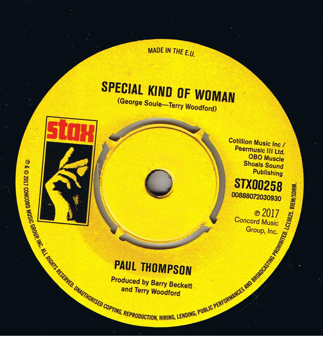 Paul Thompson - Special Kind Of Woman / Roz Ryan - You're My Only Temptation (7")