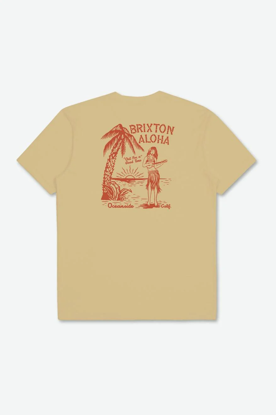 Brixton Shirt Good Time in Straw