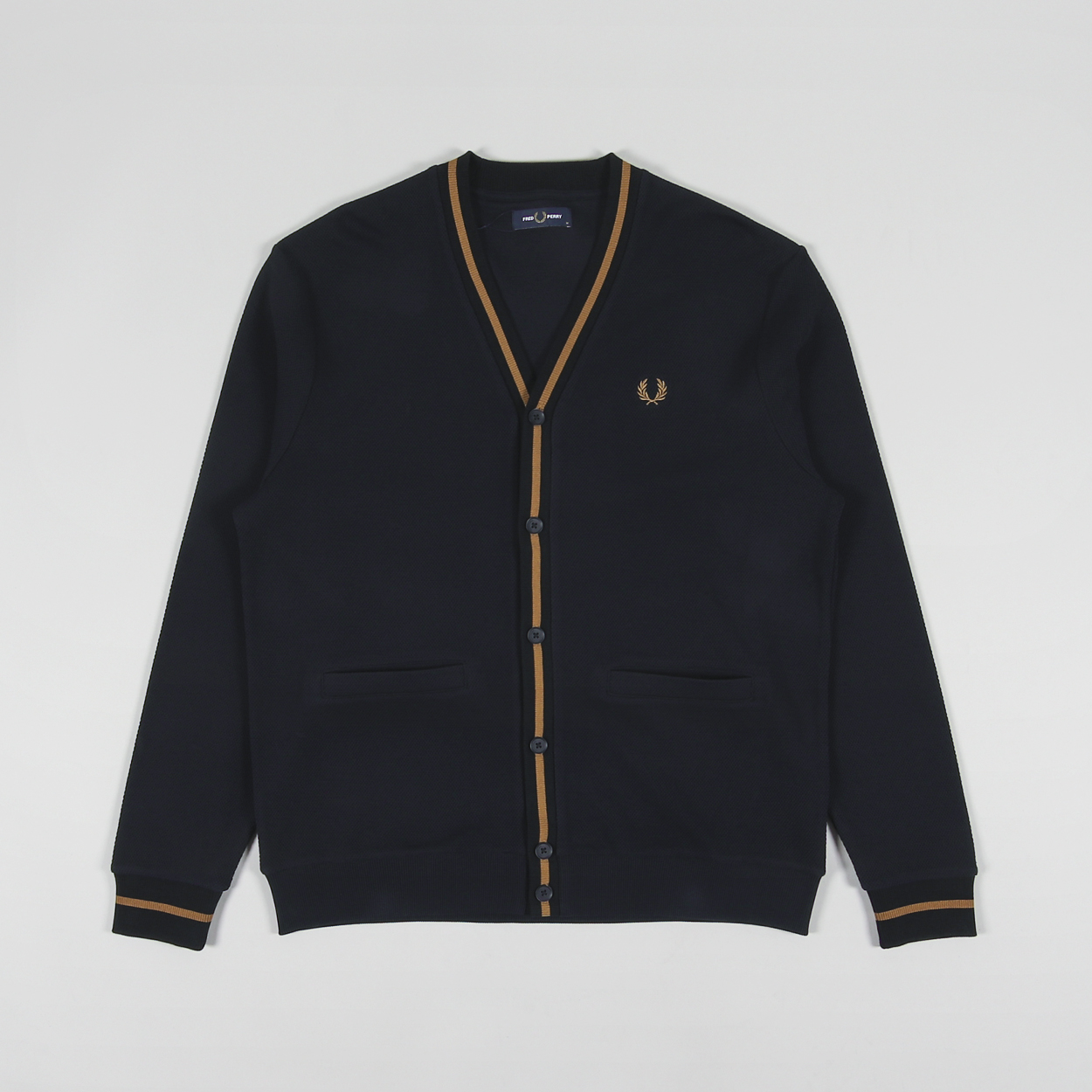 Fred Perry - Taped Pique Texture Cardigan M2654