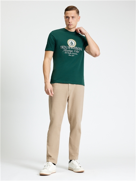 Ben Sherman Short Sleeve Heritage Club T-Shirt (Forest)