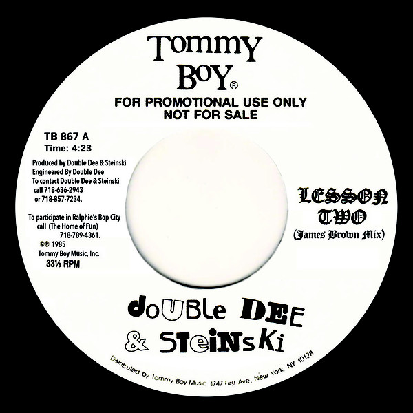 Double Dee & Steinski - Lessons 2 & 3 (7")
