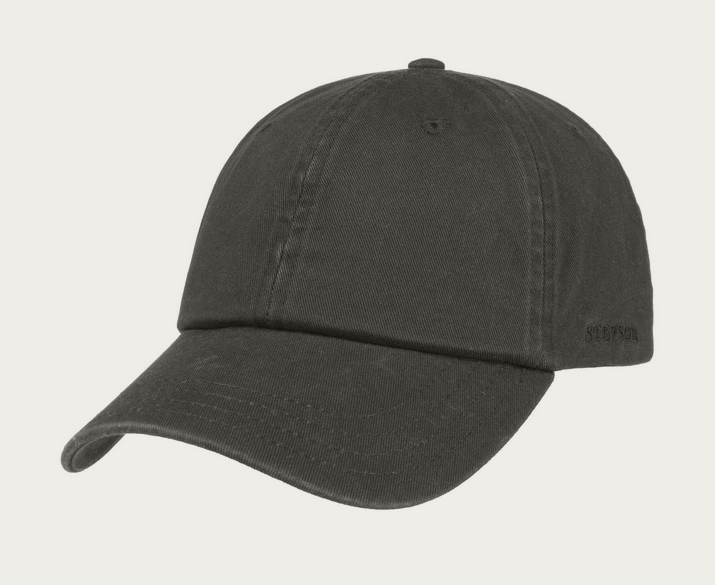 Stetson Rector Baseball Cap in Black