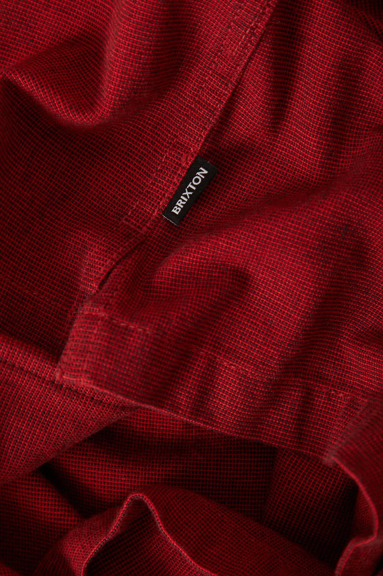 Brixton Century Overshirt (Red/Black Micro)